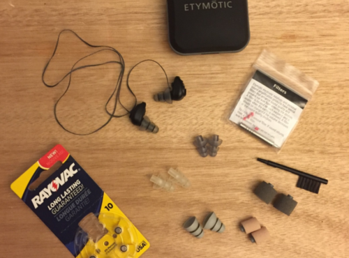 Etymotic electronic earplugs