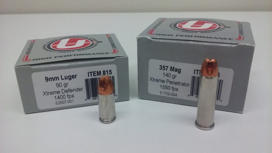 Ammo Test Underwood Xtreme and Xtreme Defender