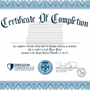 Digital Certificate - Oregon